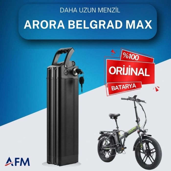 ARORA BELGRAD MAX  48 Volt Batarya Orijinal Yedek Akü - Elektrikli Bisiklet Pili