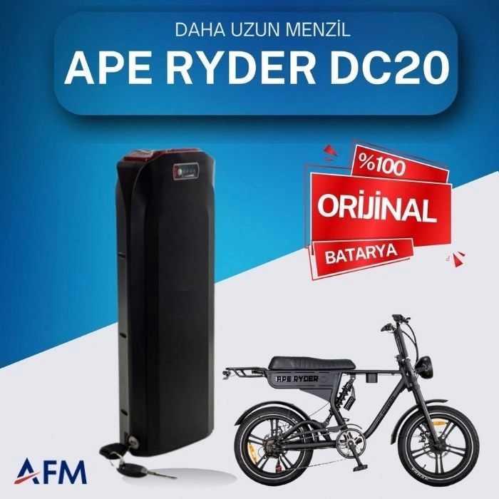APE RYDER DC20 48 Volt Batarya Orijinal Yedek Akü - Elektrikli Bisiklet Pili