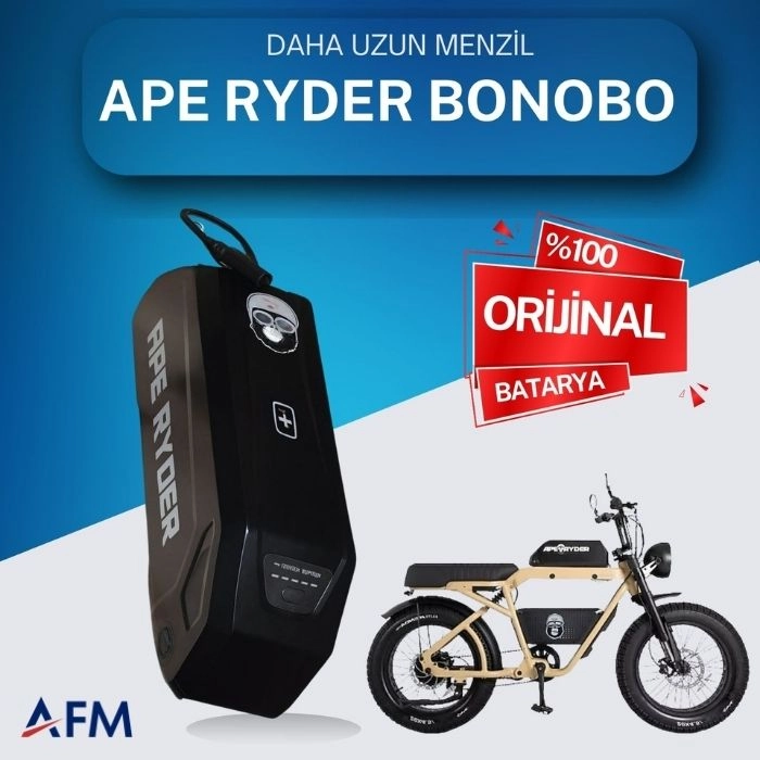 APE RYDER BONOBO 48 Volt Batarya Orijinal Yedek Akü - Elektrikli Bisiklet Pili