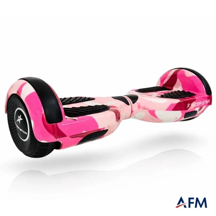 RYDER STAR HOVERBOARD PEMBE DESEN 36V 250 WATT X2 ELEKTRİKLİ DENGELİ KAYKAY