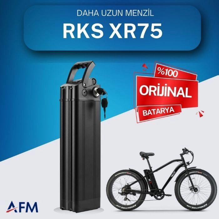 RKS XR75 48 Volt Batarya Orijinal Yedek Akü - Elektrikli Bisiklet Pili