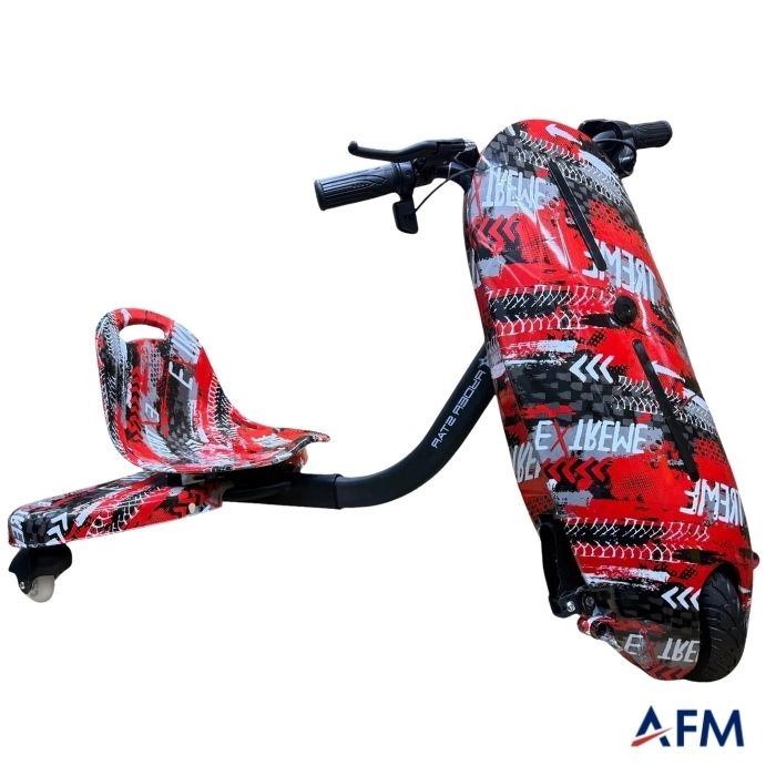 RYDER STAR DRİFT CAR KIRMIZI EXTREME GRAFİTİ DESEN 24V 250 WATT ELEKTRİKLİ DRİFT SCOOTER