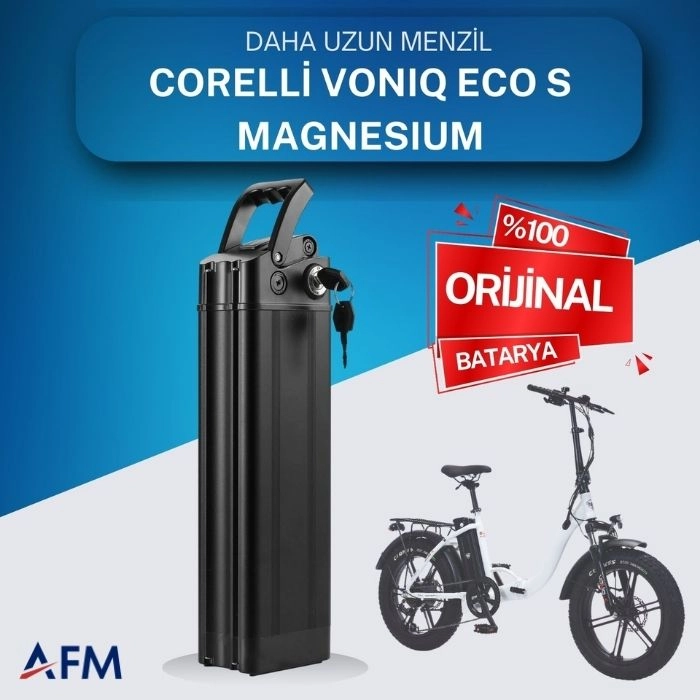 CORELLİ VONIQ ECO S MAGNESIUM  36 Volt Batarya Orijinal Yedek Akü - Elektrikli Bisiklet Pili