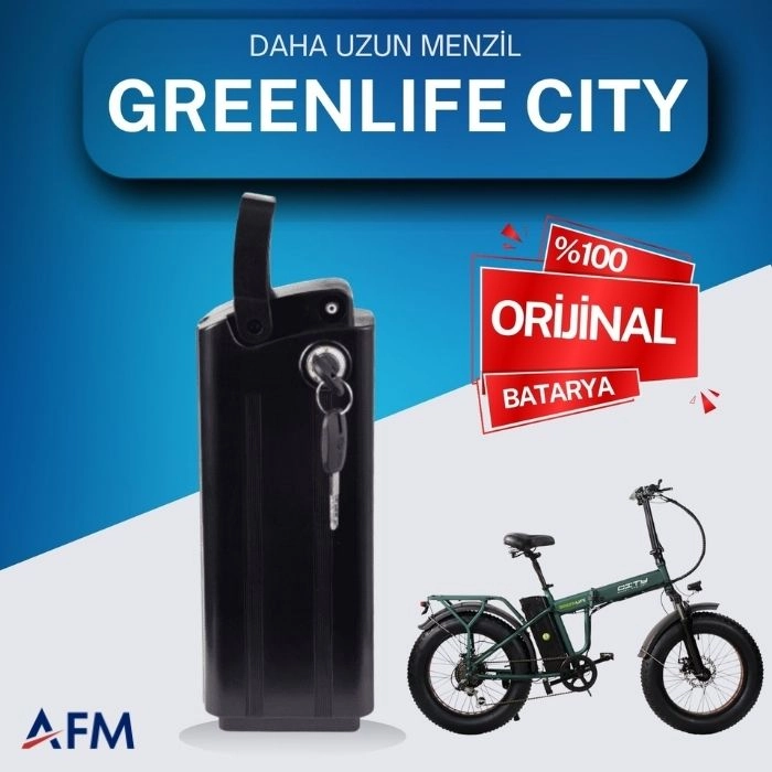 GREENLIFE CITY 36 Volt Batarya Orijinal Yedek Akü - Elektrikli Bisiklet Pili