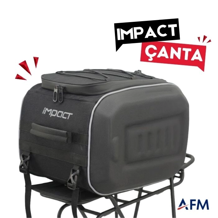 Impact Arka Port Bagaj Çantası Ek Pil Bölmeli - Kablo Çıkışlı Bisiklet Tur Çantası
