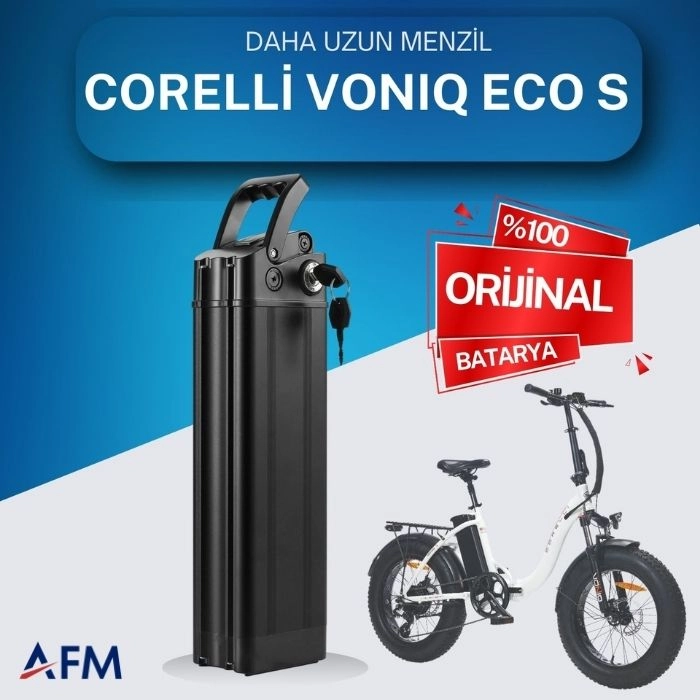 CORELLİ VONIQ ECO S 36 Volt Batarya Orijinal Yedek Akü - Elektrikli Bisiklet Pili