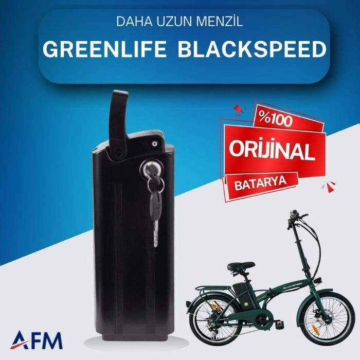 GREENLIFE BLACKSPEED 36 Volt Batarya Orijinal Yedek Akü - Elektrikli Bisiklet Pili