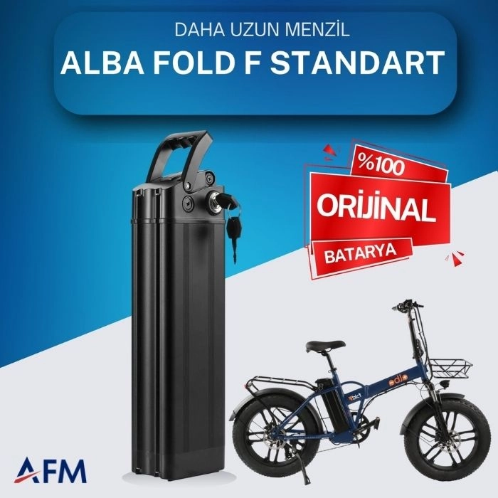 ALBA FOLD F STANDART 48 Volt Batarya Orijinal Yedek Akü - Elektrikli Bisiklet Pili