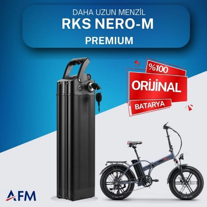 RKS NERO M PREMIUM  48 Volt Batarya Orijinal Yedek Akü - Elektrikli Bisiklet Pili