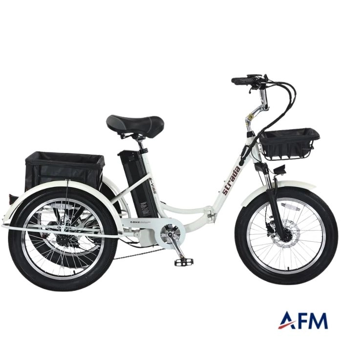 STRADA E-VİBE KREM 48V 13.6Ah ÜÇ TEKERLEKLİ ELEKTRİKLİ BİSİKLET