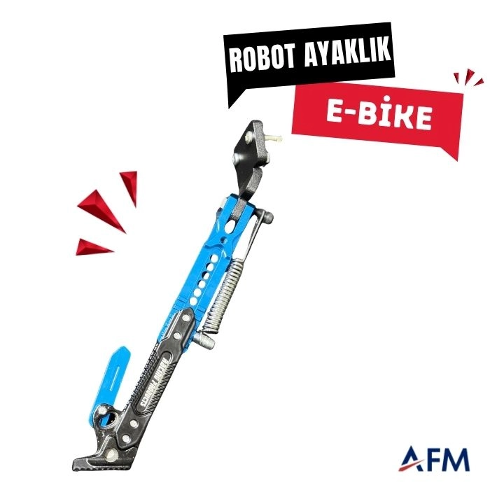 E-BİKE ROBOT AYAKLIK APARATI (PARK)-Mavi-gri