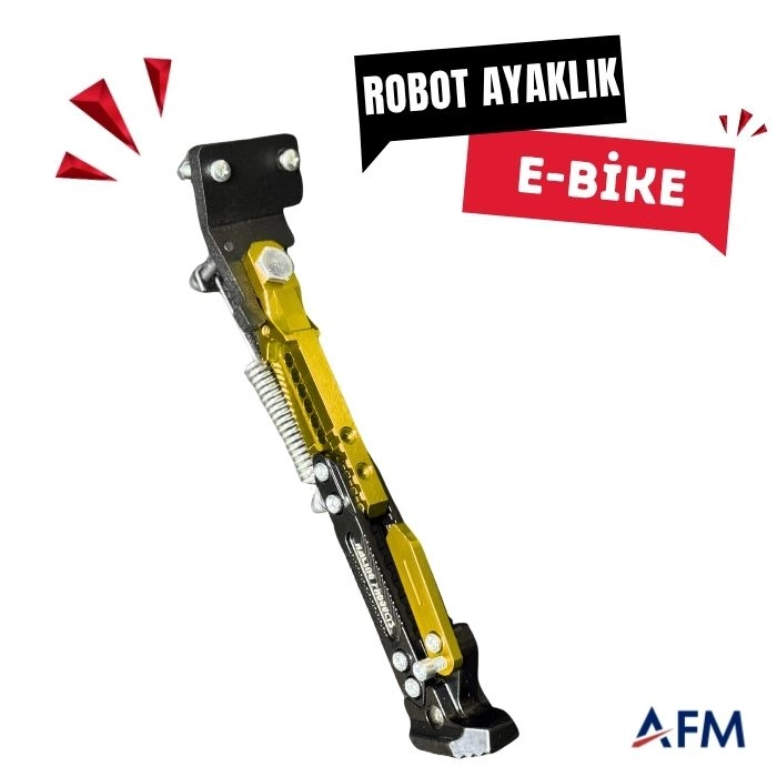 E-BİKE ROBOT AYAKLIK APARATI (PARK)-Sarı-gri