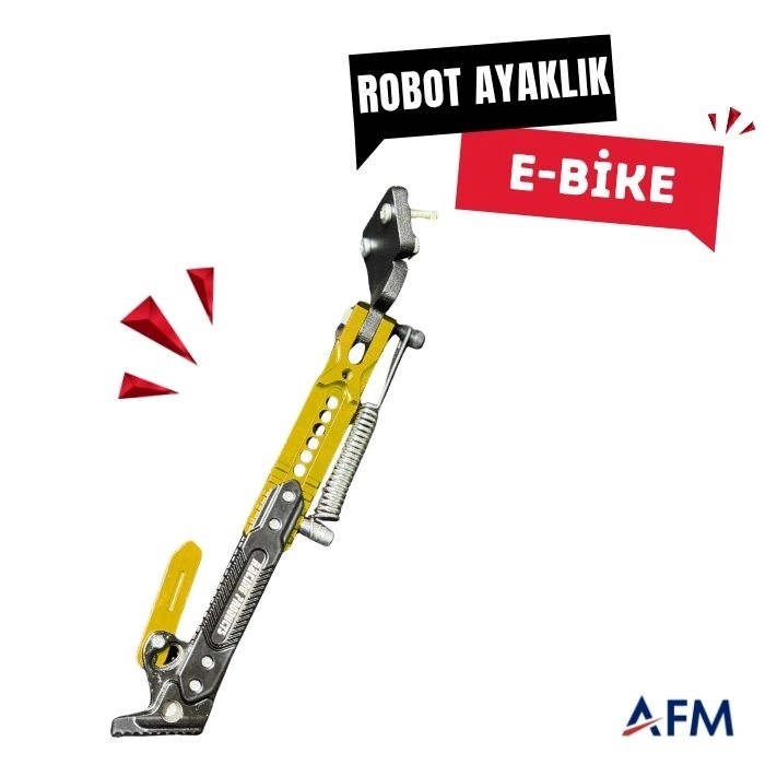 E-BİKE ROBOT AYAKLIK APARATI (PARK)-Sarı-gri