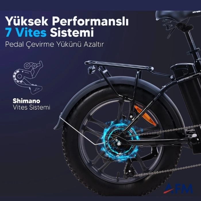 STRADA E-BRO TURUNCU 36V 10.4Ah ELEKTRİKLİ BİSİKLET