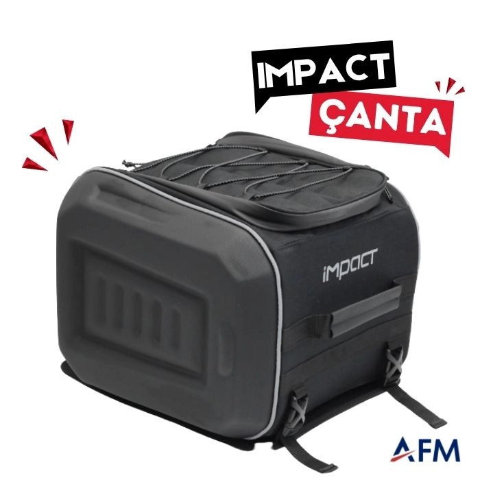 Impact Arka Port Bagaj Çantası Ek Pil Bölmeli - Kablo Çıkışlı Bisiklet Tur Çantası