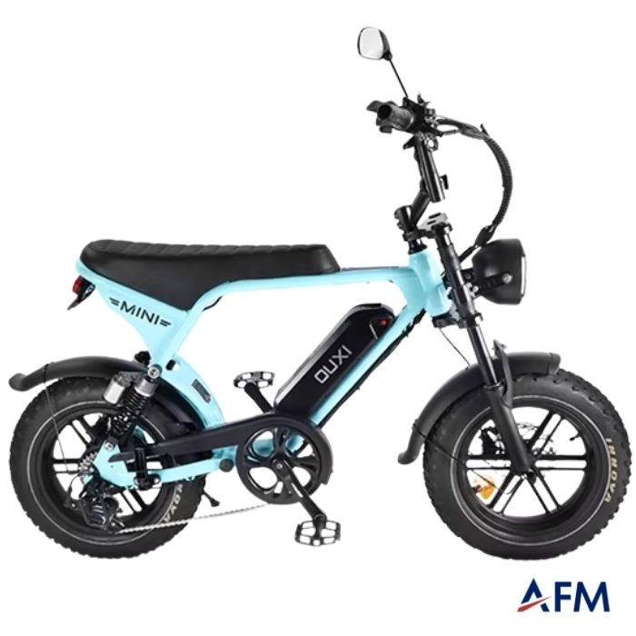 T-BİKE V8 ULTRA MINI TURKUAZ 36V 10.4Ah ELEKTRİKLİ BİSİKLET