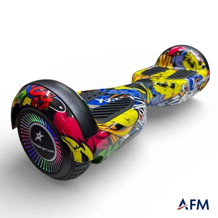 RYDER STAR HOVERBOARD APATO GRAFİTİ DESEN 36V 250 WATT X2 ELEKTRİKLİ DENGELİ KAYKAY