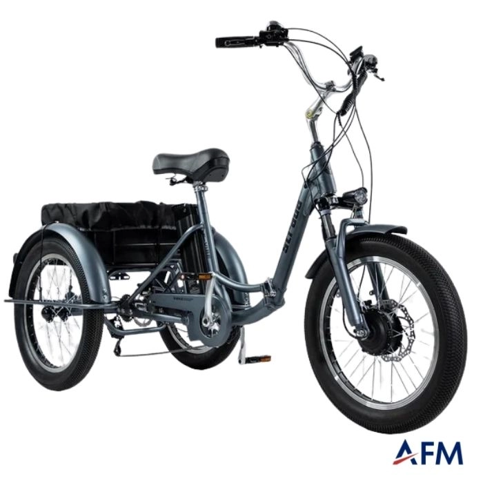 STRADA E-VİBE GRİ 48V 13.6Ah ÜÇ TEKERLEKLİ ELEKTRİKLİ BİSİKLET