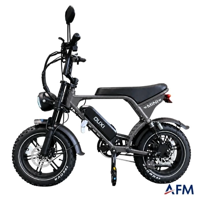 T-BİKE V8 ULTRA MINI ANTRASİT GRİ 36V 10.4Ah ELEKTRİKLİ BİSİKLET