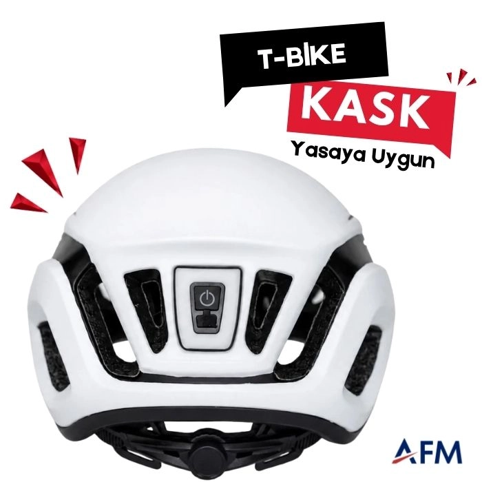 T-Bike Vizörlü – Yasaya Uygun Elektrikli Bisiklet Kask Model 1