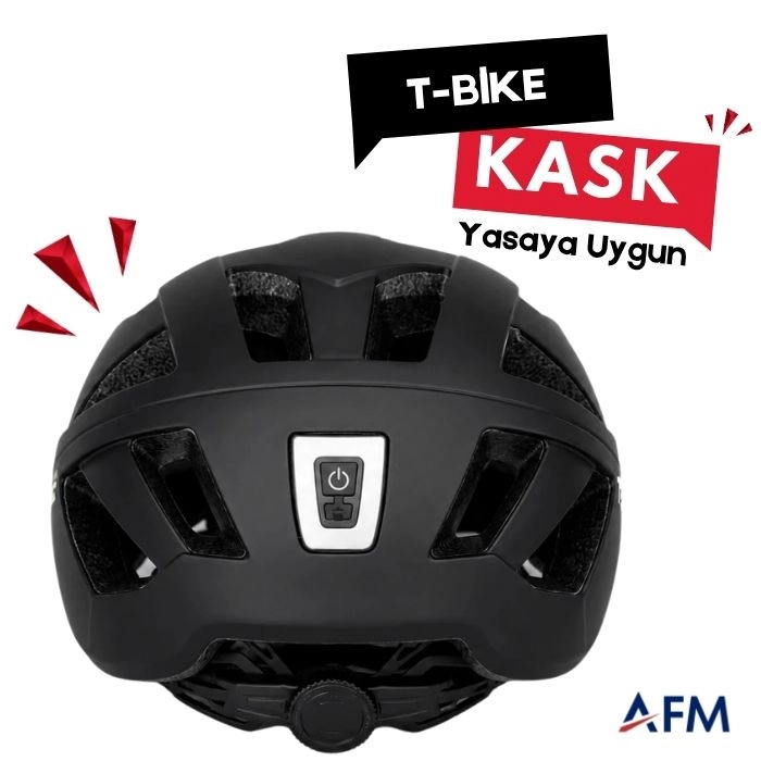 T-Bike Vizörlü – Yasaya Uygun Elektrikli Bisiklet Kask Model 2
