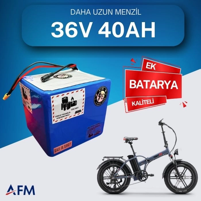 36V 40 Ah Ek Batarya - Yüksek Performanslı Elektrikli Bisiklet Bataryası