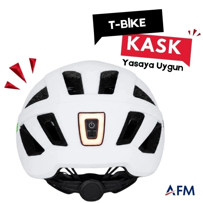 T-Bike Vizörlü – Yasaya Uygun Elektrikli Bisiklet Kask Model 1