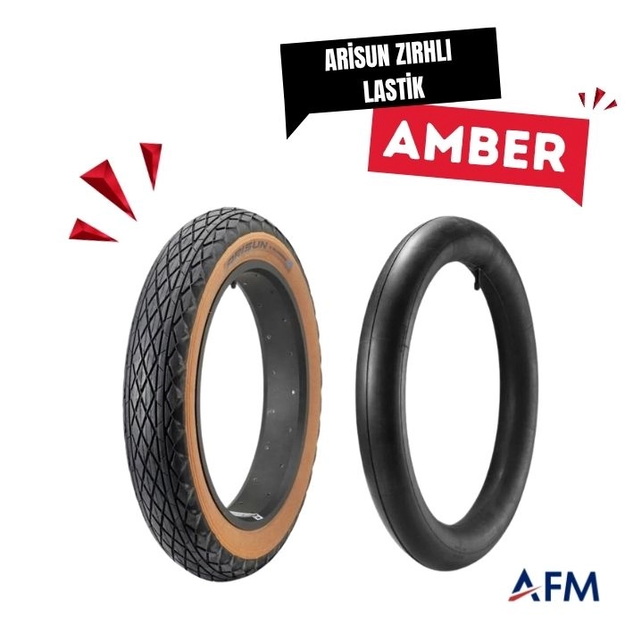 ARİSUN 20x4.0 Kalın Teker Fat-bike & E-Bike Zırhlı Yol Lastiği