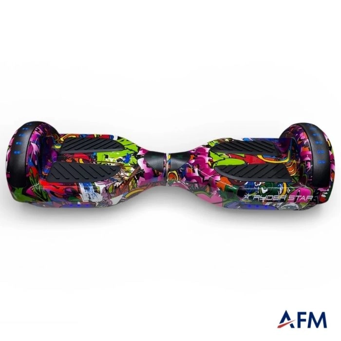 RYDER STAR HOVERBOARD GRAFİTİ DESEN 36V 250 WATT X2 ELEKTRİKLİ DENGELİ KAYKAY