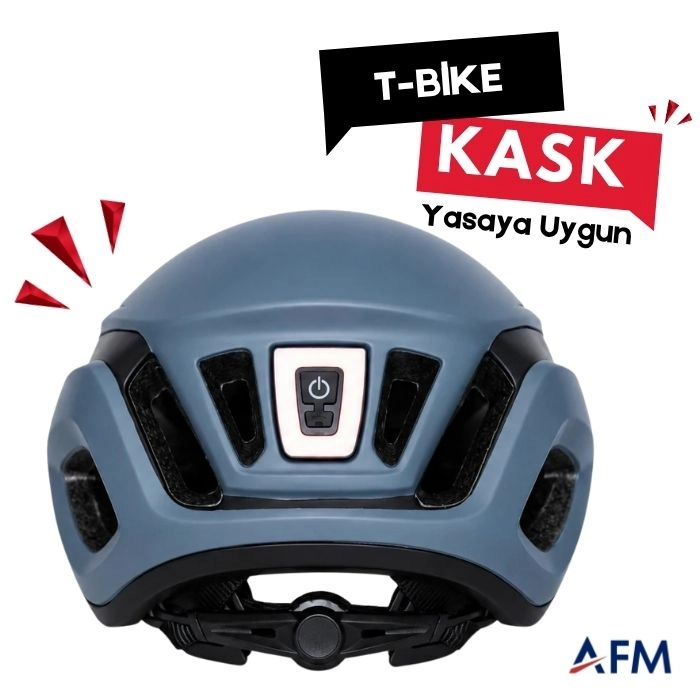 T-Bike Vizörlü – Yasaya Uygun Elektrikli Bisiklet Kask Model 1