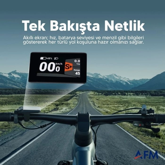 STRADA E-GECKO GRİ 36V 14.7Ah ELEKTRİKLİ BİSİKLET