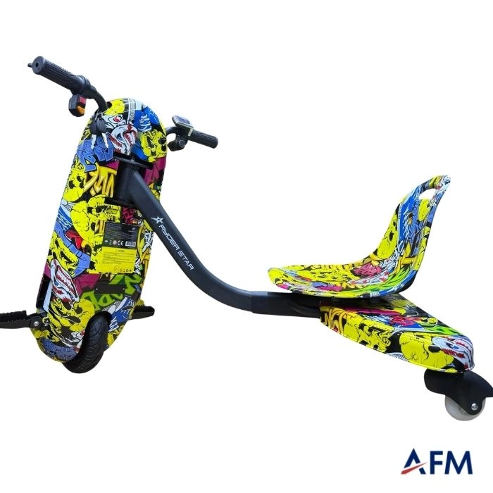 RYDER STAR DRİFT CAR APATO GRAFİTİ DESEN 24V 250 WATT ELEKTRİKLİ DRİFT SCOOTER