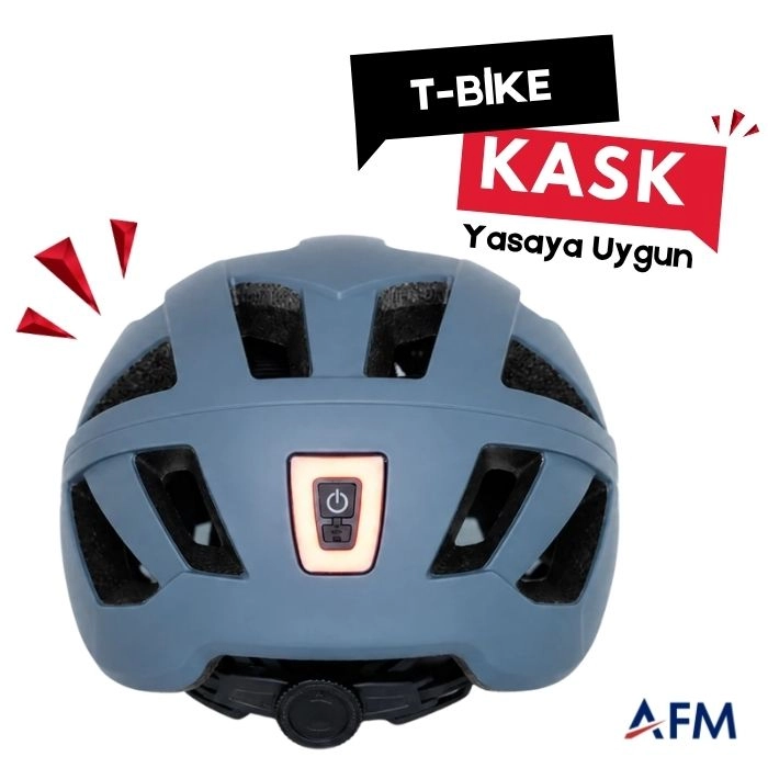 T-Bike Vizörlü – Yasaya Uygun Elektrikli Bisiklet Kask Model 1
