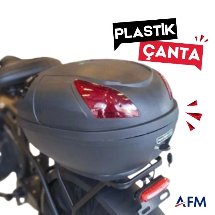 19 Litre E-Bike Arka Çanta Siyah Su Geçirmez Top Case - Kilitlenebilir Bagaj Çantası