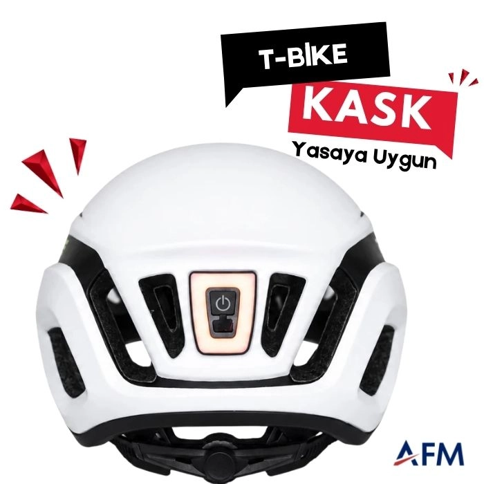 T-Bike Vizörlü – Yasaya Uygun Elektrikli Bisiklet Kask Model 1