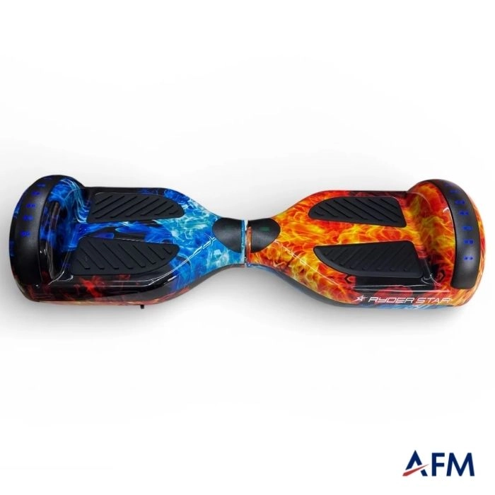 RYDER STAR HOVERBOARD ATEŞ VE SU DESEN 36V 250 WATT X2 ELEKTRİKLİ DENGELİ KAYKAY