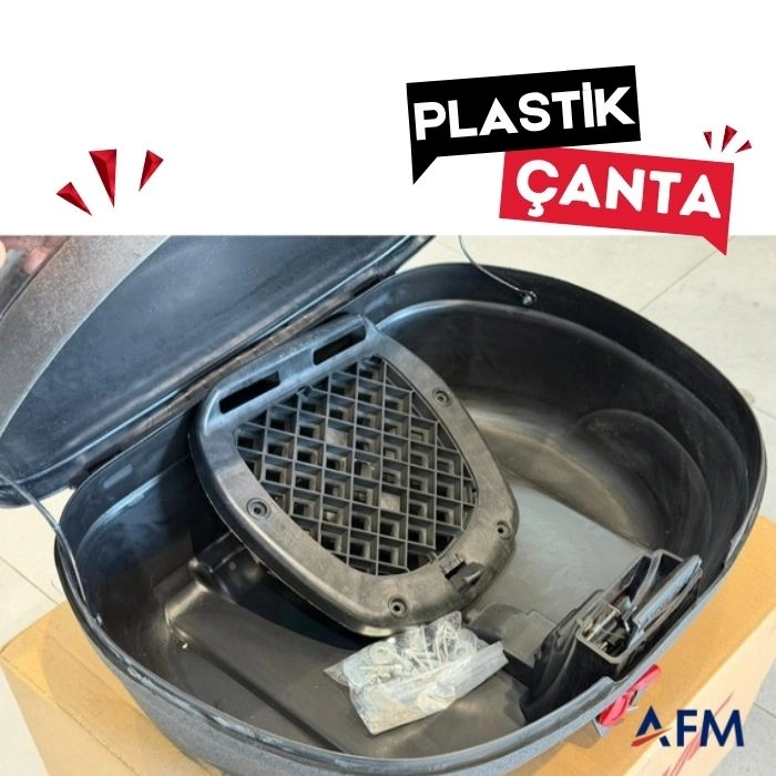 46 Litre E-Bike Arka Çanta Siyah Su Geçirmez Top Case - Kilitlenebilir Bagaj Çantası