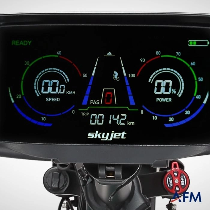 SKYJET (TRVIII) TRV3 PRO W SİYAH 48V 15Ah ÇİFT BATARYALI ELEKTRİKLİ BİSİKLET