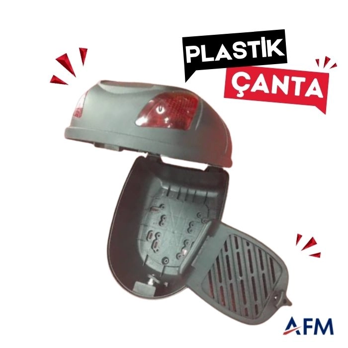 19 Litre E-Bike Arka Çanta Siyah Su Geçirmez Top Case - Kilitlenebilir Bagaj Çantası