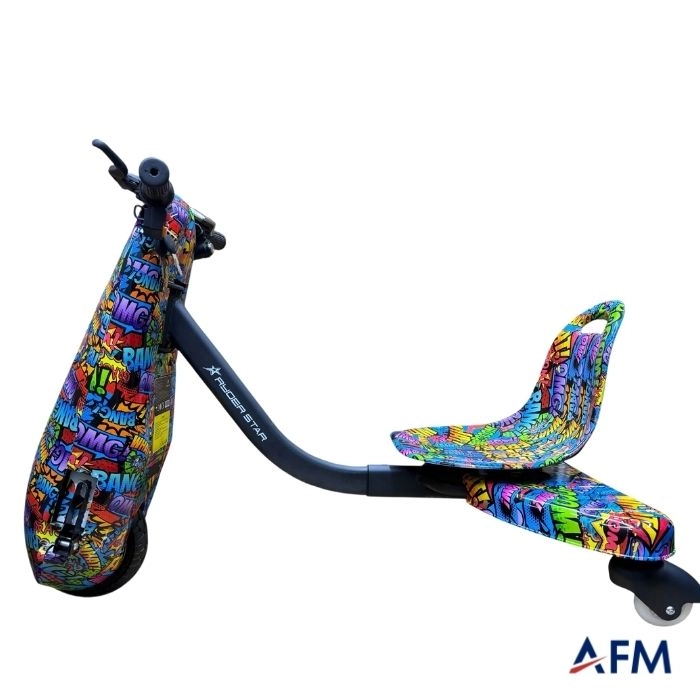 RYDER STAR DRİFT CAR BANG BANG GRAFİTİ DESEN 24V 250 WATT ELEKTRİKLİ DRİFT SCOOTER