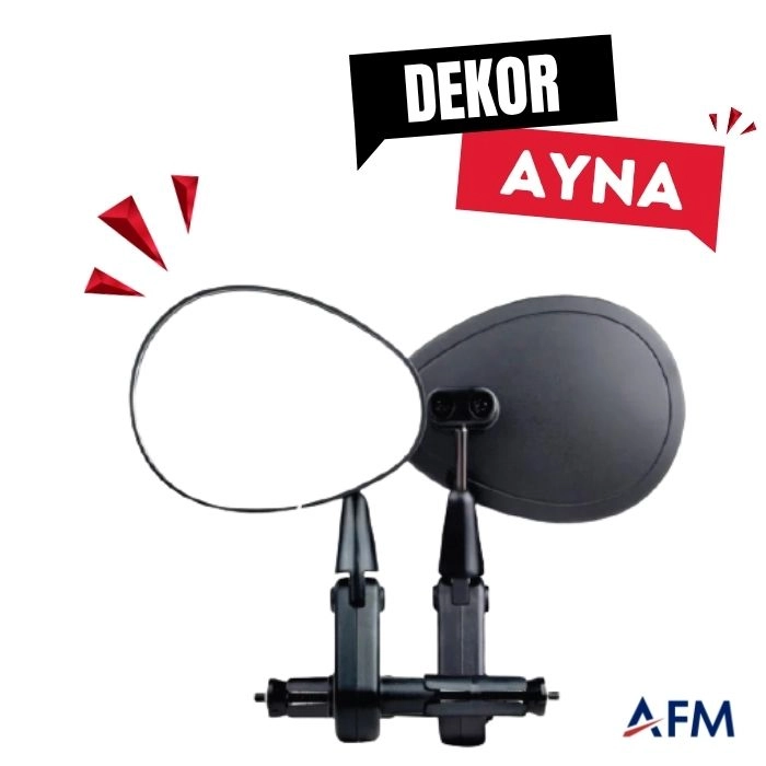 Bisiklet Dikiz Aynası, Geniş Açılı Mercekli Dekor Ayna Elops