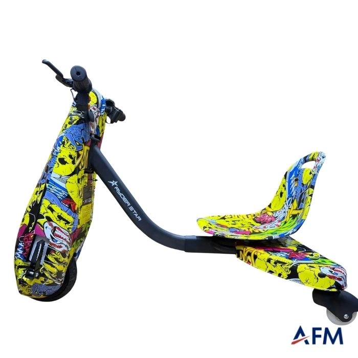 RYDER STAR DRİFT CAR APATO GRAFİTİ DESEN 24V 250 WATT ELEKTRİKLİ DRİFT SCOOTER