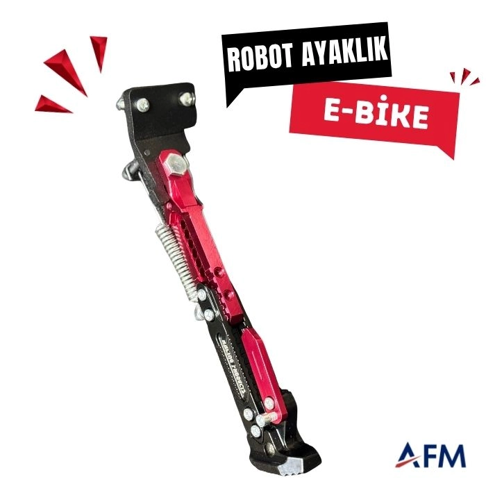 E-BİKE ROBOT AYAKLIK APARATI (PARK)-Kırmızı-gri