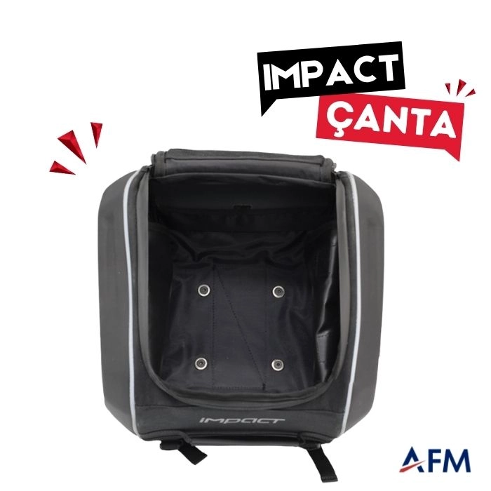 Impact Arka Port Bagaj Çantası Ek Pil Bölmeli - Kablo Çıkışlı Bisiklet Tur Çantası