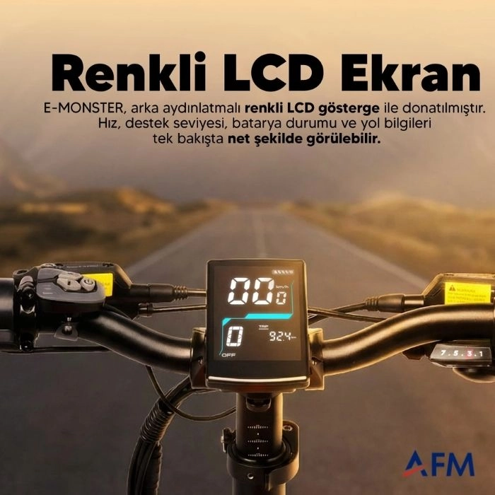 STRADA E-MONSTER TURUNCU 48V 12.8Ah ELEKTRİKLİ BİSİKLET