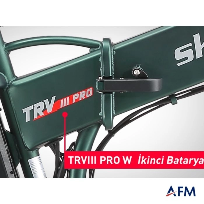 SKYJET (TRVIII) TRV3 PRO W YEŞİL 48V 15Ah ÇİFT BATARYALI ELEKTRİKLİ BİSİKLET