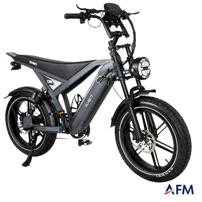 T-BİKE GT20 ANTRASİT GRİ 48V 15Ah BLUETOOTH ÖZELLİKLİ ELEKTRİKLİ BİSİKLET