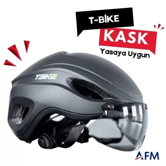 T-Bike Vizörlü – Yasaya Uygun Elektrikli Bisiklet Kaskı