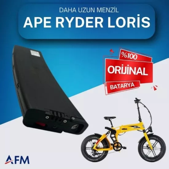 APE RYDER LORIS 48 Volt Batarya Orijinal Yedek Akü - Elektrikli Bisiklet Pili