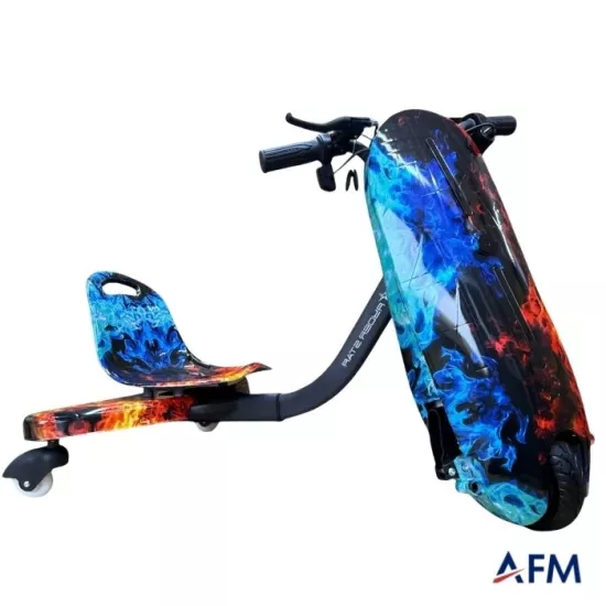 RYDER STAR DRİFT CAR ATEŞ VE SU GRAFİTİ DESEN 24V 250 WATT ELEKTRİKLİ DRİFT SCOOTER